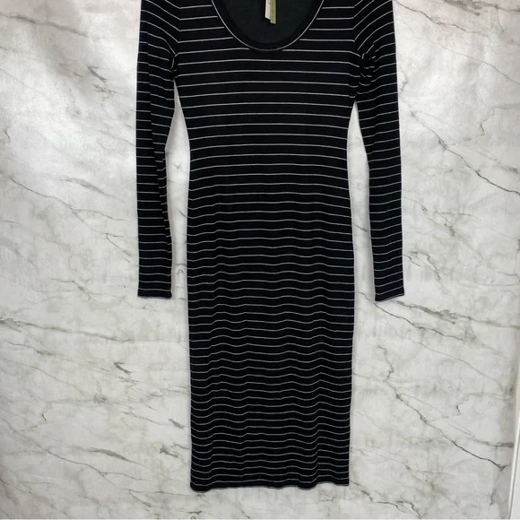 Marine Layer 🌷 Lexi Rib Striped Maxi Dress Sz S - Picture 5 of 13